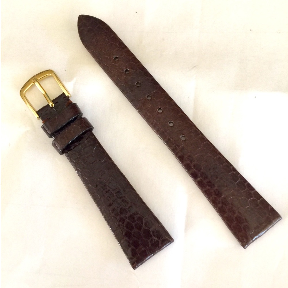 Watch Band Men Genuine Snake